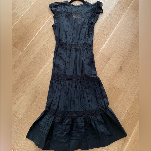 Ulla Johnson Eyelet Black Dress - Picture 3 of 4